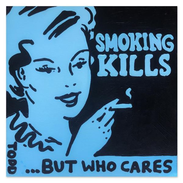 Goldman "Smoking Kills" Original Acrylic on Canvas