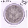 Image 1 : 1861/51 GoPF Mexico 4 Reales Silver Coin