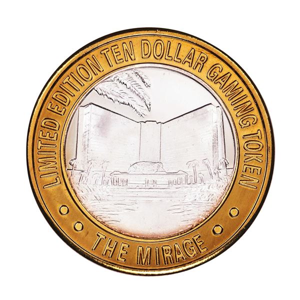 .999 Silver The Mirage Las Vegas, Nevada $10 Casino Gaming Token Limited Edition