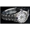 Image 4 : Rolex Ladies Stainless Steel Mother Of Pearl Diamond & Sapphire Datejust Wristwatch