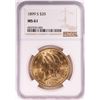 Image 1 : 1899-S $20 Liberty Head Double Eagle Gold Coin NGC MS61