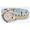 Image 8 : Rolex Ladies Two Tone Ice Pink Diamond & Ruby Oyster Perpetual Datejust Watch