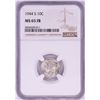 Image 1 : 1944-S Mercury Dime Coin NGC MS65FB
