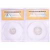 Image 2 : Set of 2014 Proof 1/10 & 1/4 oz Platinum JFK Apollo 11 Anniversary Medals ANACS MS68