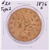Image 1 : 1876-S $20 Liberty Head Double Eagle Gold Coin