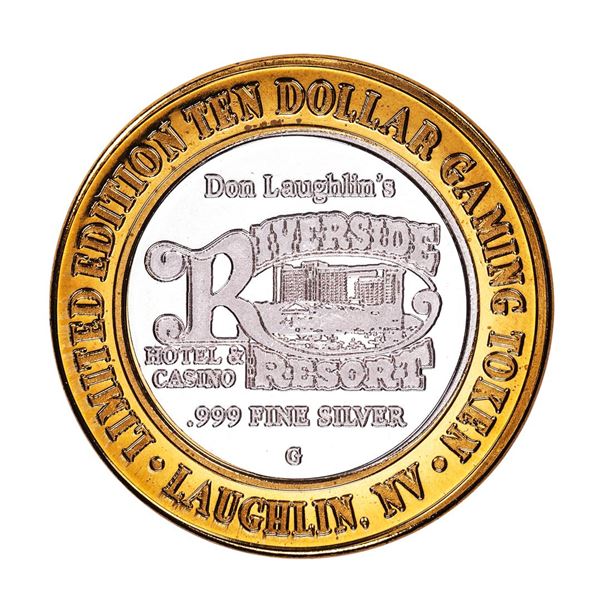 .999 Silver Riverside Resort Casino Laughlin, NV $10 Limited Edition Gaming Token