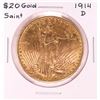 Image 1 : 1914-D $20 Saint Gaudens Double Eagle Gold Coin