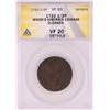 Image 1 : 1722 Half Penny Wood's Hibernia Colonial Copper Coin ANACS VF20 Details