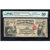 Image 1 : Original Series $100 NB of Williamsport, PA CH# 2139 National Note PMG Very Fine 30