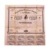 Image 1 : 1863 $1,000 Confederate Bond Obsolete Sheet Printed on Dark Pink Paper B-241