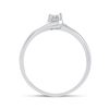 Image 3 : Diamond Solitaire Promise Ring 1/8 Cttw 10kt White Gold