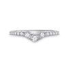 Image 2 : Diamond Wedding Solitaire Enhancer Band 1/3 Cttw 10kt White Gold