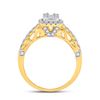 Image 4 : Baguette Diamond Square Ring 3/4 Cttw 14kt Yellow Gold