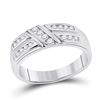 Image 3 : His Hers Diamond Solitaire Matching Wedding Set 1 Cttw 10kt White Gold