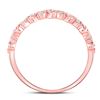 Image 4 : Diamond Stackable Band Ring 1/6 Cttw 10kt Rose Gold