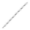 Image 2 : Black Color Enhanced Diamond Heart Bracelet 1/10 Cttw Sterling Silver