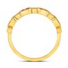 Image 4 : Ruby Diamond Stackable Band Ring 1/4 Cttw 10kt Yellow Gold
