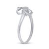 Image 4 : Diamond Dolphin Ring .02 Cttw 10kt White Gold