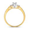 Image 3 : Diamond 3-stone Promise Ring 1/6 Cttw 10kt Yellow Gold