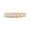 Image 2 : Pave-set Diamond Eternity Wedding Band 3 Cttw 14kt Yellow Gold