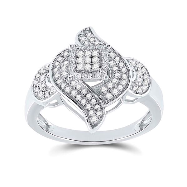 Diamond Fashion Ring 1/3 Cttw Sterling Silver