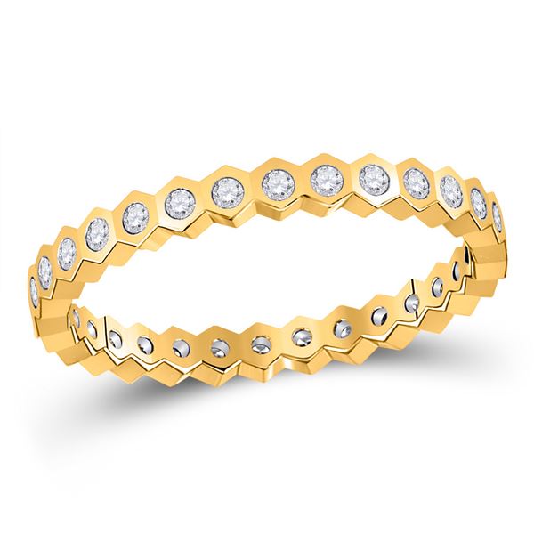 Diamond Band Ring 1/4 Cttw 14kt Yellow Gold
