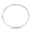 Image 3 : Diamond Bangle Bracelet 1-7/8 Cttw 14kt White Gold