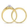 Image 4 : Diamond Bridal Wedding Ring Band Set 1/2 Cttw 14kt Yellow Gold