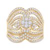 Image 2 : Diamond Fashion Ring 1-3/4 Cttw 14kt Yellow Gold