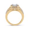 Image 4 : Baguette Diamond Square Fashion Ring 1 Cttw 14kt Yellow Gold