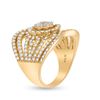 Image 4 : Diamond Fashion Ring 1-1/2 Cttw 14kt Yellow Gold