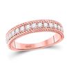 Image 1 : Diamond Rope Band Ring 1/2 Cttw 14kt Rose Gold