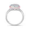 Image 3 : Diamond Rope Heart Ring 1/3 Cttw 10kt Two-tone Gold
