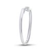 Image 4 : Diamond 3-stone Promise Ring 1/10 Cttw 10kt White Gold