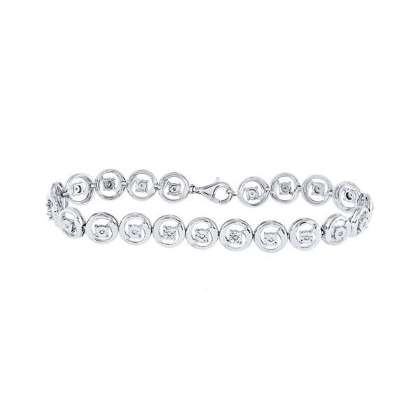 Diamond Fashion Bracelet 1/6 Cttw Sterling Silver