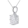 Image 2 : Diamond Cluster Pendant 1/4 Cttw 10kt White Gold