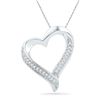 Image 1 : Diamond Heart Pendant 1/10 Cttw 10kt Yellow Gold