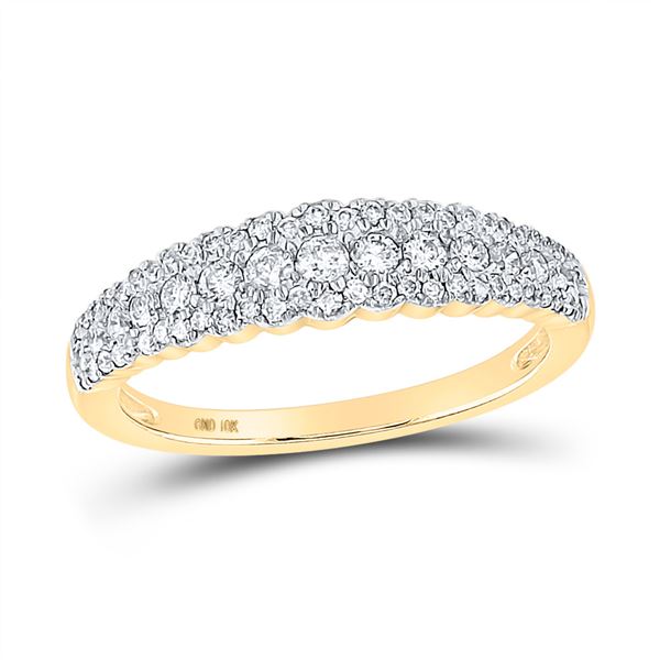 Diamond Anniversary Ring 1/2 Cttw 10kt Yellow Gold