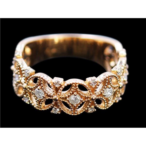 0.35ct Diamond 14K Rose Gold Ring