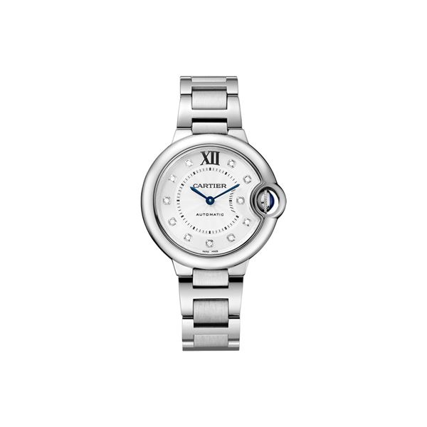 Cartier 33MM BB SS with Diamond Dial Model #WE902074