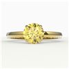 Image 1 : 2 ctw Citrine Designer Engagment Ring 18k Yellow Gold - REF-22K8Y