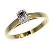 Image 2 : 0.50 ctw Certified VS/SI Quality Oval Diamond Engagment Ring 10k Yellow Gold - REF-60M3G