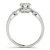 Image 3 : 1.01 ctw Certified VS/SI Diamond 2pc Wedding Set 14k White Gold - REF-121X4A