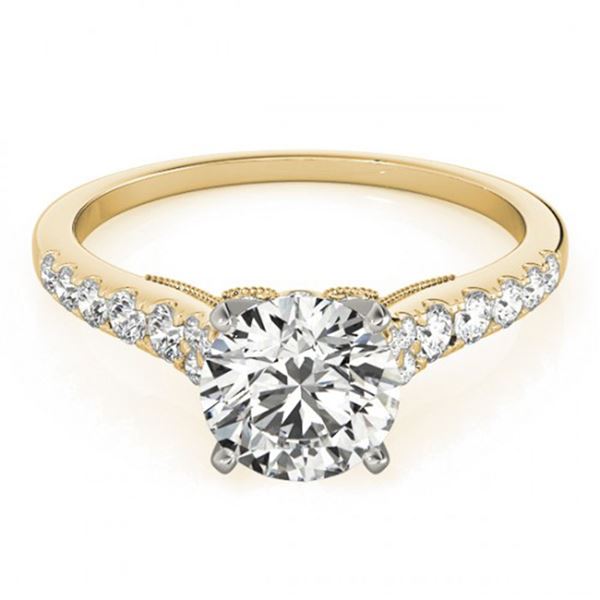 0.75 ctw Certified VS/SI Diamond Ring 18k Yellow Gold - REF-62F8M