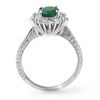Image 2 : 2.75 ctw Emerald & Diamond Ring 18k White Gold - REF-103G6W