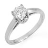 Image 1 : 0.80 ctw Certified VS/SI Diamond Solitaire Ring 14k White Gold - REF-163R6K