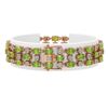 Image 2 : 15.64 ctw Peridot & Diamond Row Bracelet 10K Rose Gold - REF-209M3G