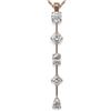 Image 1 : 1.37 ctw Mix cut Diamonds Designer Necklace 18K Rose Gold - REF-174R3K