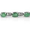 Image 2 : 8.10 ctw Emerald Bracelet 18k White Gold - REF-94K5Y