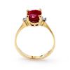 Image 2 : 3.0 ctw Ruby & Diamond Ring 14k Yellow Gold - REF-16M5G